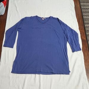 Vintage Victoria's Secret night shirt periwinkle blue size xs